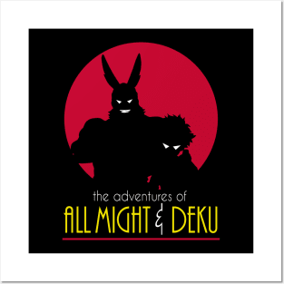 The Adventures of All Might & Deku Posters and Art